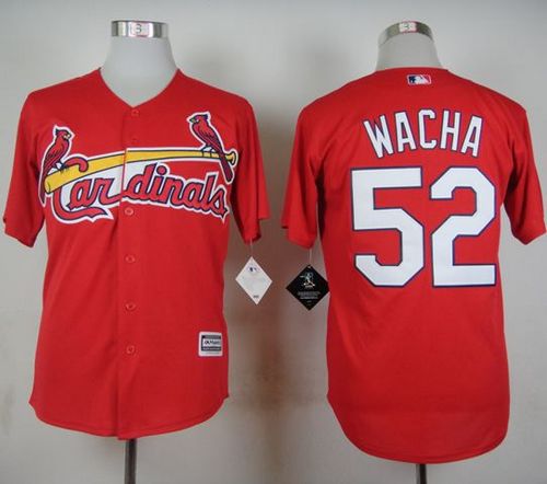 Cardinals #52 Michael Wacha Red Cool Base Stitched MLB Jersey - Click Image to Close